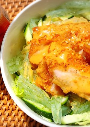 フライドチキンと蒟蒻＊ベジボウル-レシピのメイン写真