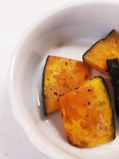 (お弁当)カボチャのガーリックバター焼き-レシピのメイン写真