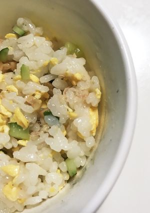 子どもと簡単ランチ♪納豆入りチラシ寿司-レシピのメイン写真
