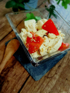 超簡単!豆腐とトマトのさっぱり和え-レシピのメイン写真