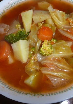 野菜たっぷりトマトスープ-レシピのメイン写真