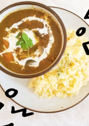 小松菜ペーストのカレー-レシピのメイン写真