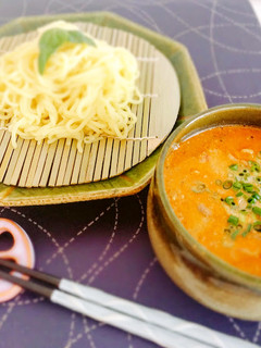 【絶品!】トマトと豚肉のつけ麺冷やし中華-レシピのメイン写真