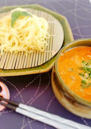 【絶品!】トマトと豚肉のつけ麺冷やし中華-レシピのメイン写真