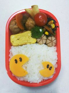 と~っても簡単♪パックマン⭐キャラ弁-レシピのメイン写真