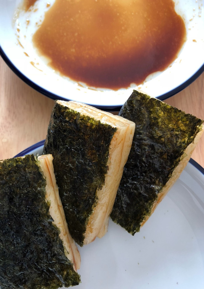 手を汚さない 簡単、切り餅の磯辺巻き-レシピのメイン写真