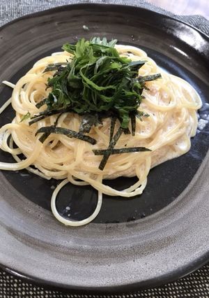 簡単！明太子クリームパスタ-レシピのメイン写真