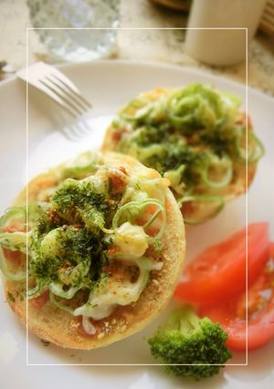 青海苔香る❀梅胡麻葱の和トースト-レシピのメイン写真