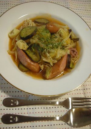 パスタの入ったミネストローネ-レシピのメイン写真