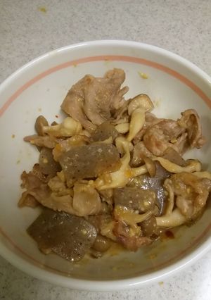 夏バテ対策食欲UP！ピリ辛味噌コンニャク-レシピのメイン写真