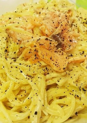 スモークサーモンのクリームパスタ♪-レシピのメイン写真