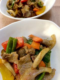 豚こま肉とパプリカしめじのカレーマヨ炒め-レシピのメイン写真