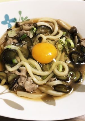 ナスとしめじのぶっかけうどん-レシピのメイン写真