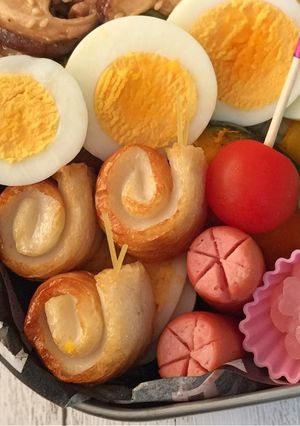 カタツムリ弁当☆ちくわ♩簡単♩-レシピのメイン写真