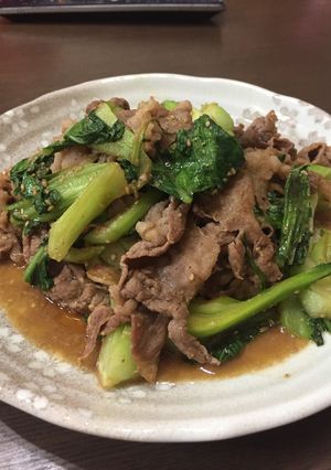簡単よ！牛肉と青梗菜のオイスター炒め-レシピのメイン写真