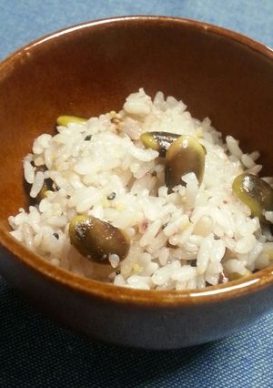 [簡単] 鞍掛豆(くらかけ豆)ご飯-レシピのメイン写真