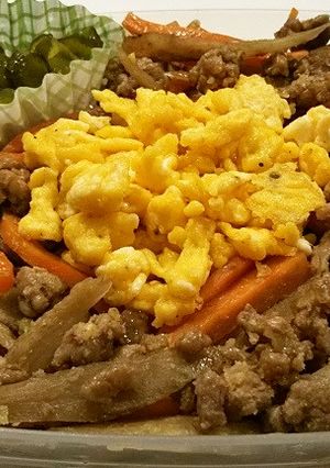 油不使用☆調味料２つ☆ボリュームきんぴら-レシピのメイン写真
