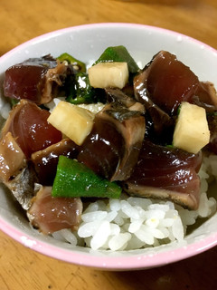 鰹たたきのトロトロ和え-レシピのメイン写真
