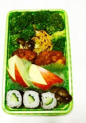 塾弁解説URL追記）扇状地やきそば弁当-レシピのメイン写真