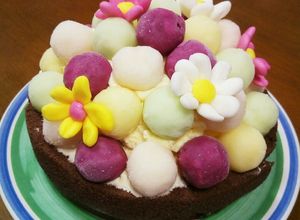 お誕生日や記念日に！カラフルアイスケーキ-レシピのメイン写真