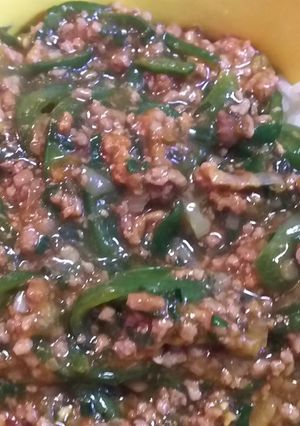 丼にも最適　麻婆ピーマン-レシピのメイン写真