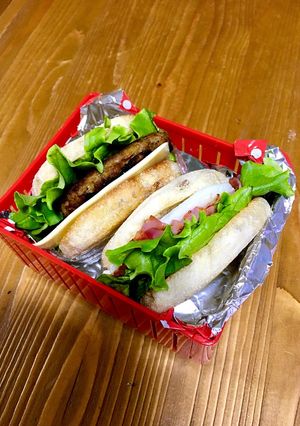 中学生女子 イングリッシュマフィン弁当-レシピのメイン写真