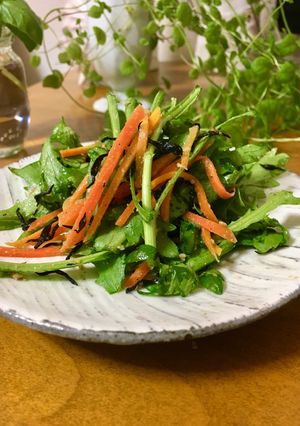 春菊とひじきのナムル-レシピのメイン写真