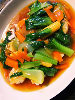 エビシュウマイ野菜あんかけ-レシピのメイン写真