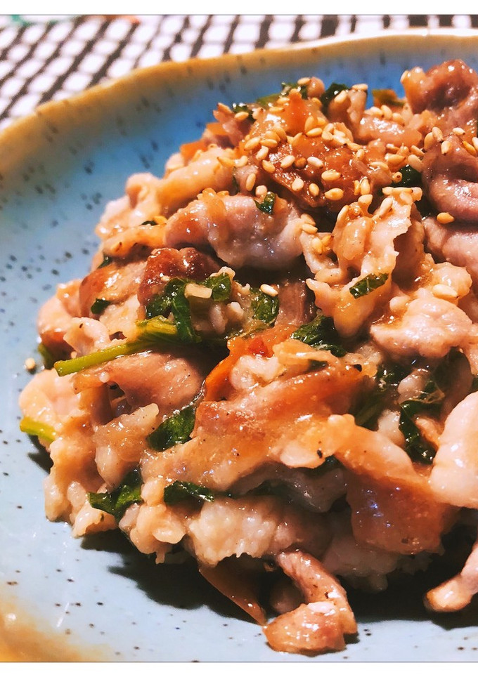 豚こまの梅しそ炒め-レシピのメイン写真