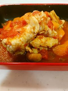 さっぱり手羽元のトマト煮込み-レシピのメイン写真