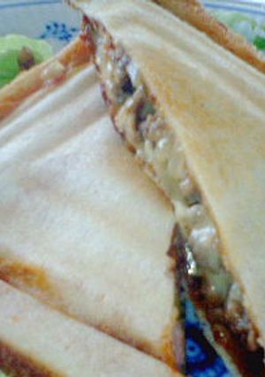 ハンバーガーみたいなホットサンド-レシピのメイン写真