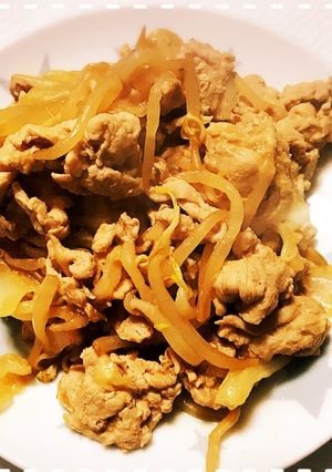 豚肉もやしの味噌バター炒め-レシピのメイン写真