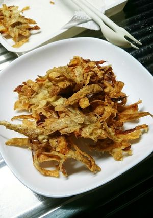捨てないで!新じゃがの皮と人参のかき揚げ-レシピのメイン写真