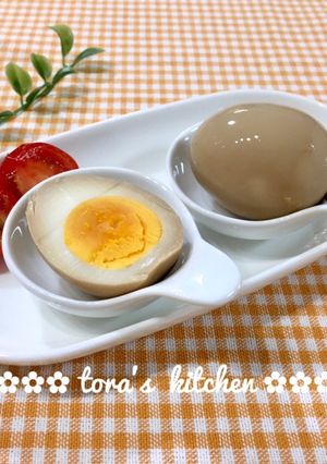 ラーメン屋さんに負けない☘️我が家の味玉-レシピのメイン写真