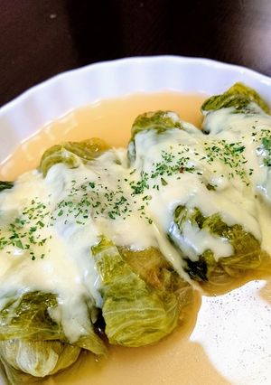 ロールレタスのコンソメ煮♪-レシピのメイン写真