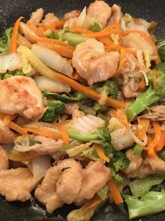 鶏肉と白菜やえのき茸の味噌炒め-レシピのメイン写真