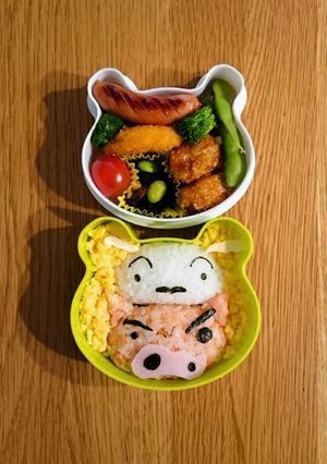 シロ ぶりぶりざえもん 簡単 キャラ弁-レシピのメイン写真