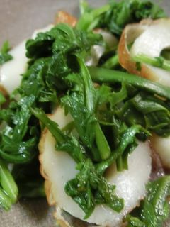 春菊と竹輪のチャチャっとポン酢和え-レシピのメイン写真