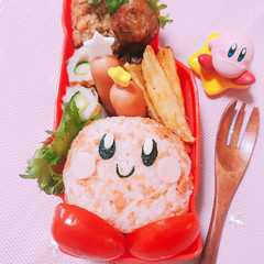 A picture of 簡単！キャラ弁♡星のカービィ♡おにぎり.