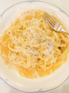 卵だけで作れる!本格派うどんカルボナーラ-レシピのメイン写真
