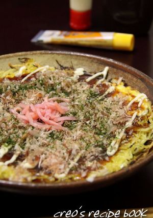 キャベツたっぷり！我が家の広島風お好み焼-レシピのメイン写真