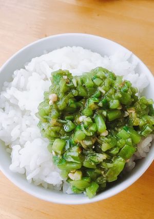 ミズとオクラのぶっかけ♪-レシピのメイン写真