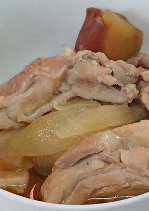 鳥ももとオニオンの煮込み-レシピのメイン写真