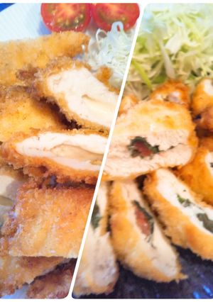 一気に2品★鶏むね肉のはさみ揚げ★-レシピのメイン写真