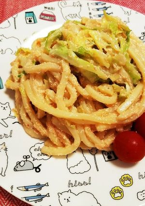 キャベツと明太子の焼きうどん-レシピのメイン写真