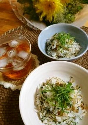 炊飯器で梅ジュースと残香使って混ぜごはん-レシピのメイン写真