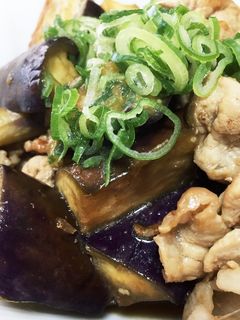 簡単&時短♪ナスと豚肉のポン酢炒め-レシピのメイン写真