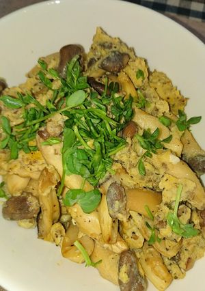 斬新！エリンギの肉味噌卵炒め-レシピのメイン写真