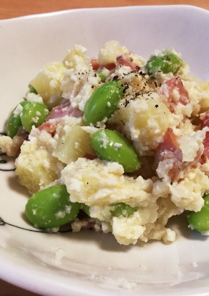豆腐と枝豆の和風ポテトサラダ-レシピのメイン写真