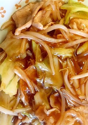 豚肉と野菜のとろとろあんかけ-レシピのメイン写真